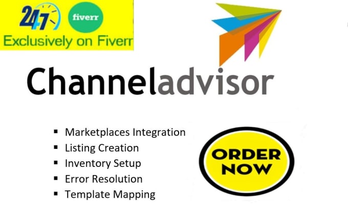 Gig Preview - Setup rithum channel advisor integration, product listing, error fix mapping