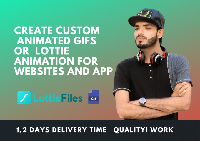 Gig Preview - Create a custom lottie json website or app animation