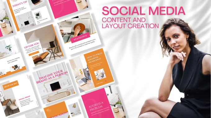 Gig Preview - Be your social media content and layout creator