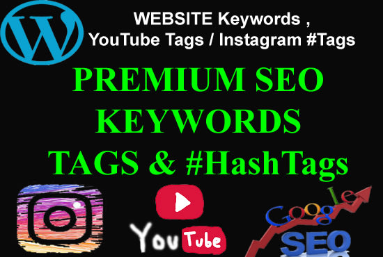 Gig Preview - Provide premium SEO keywords and tags for your website