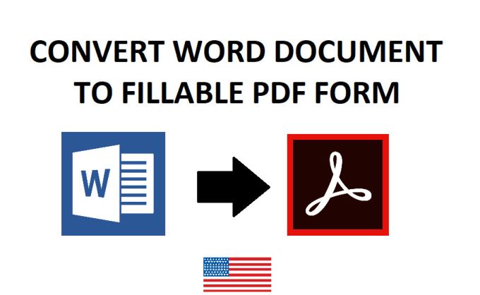 Gig Preview - Convert word document to fillable PDF