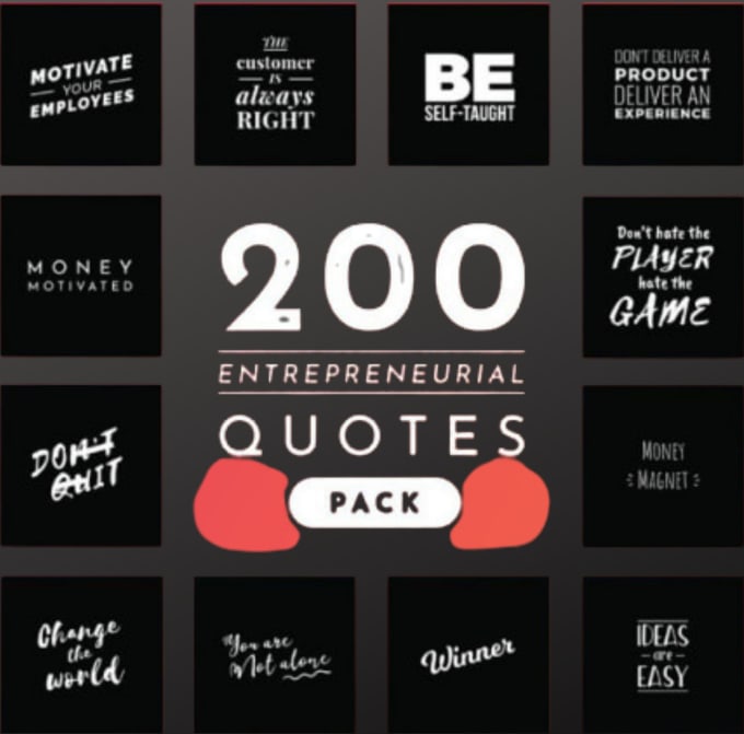 Gig Preview - Offer you 200 motivational and inspirational instagram quotes, success quote low