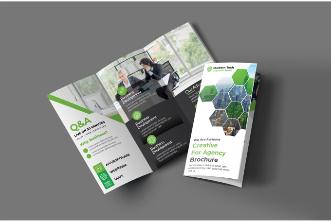 Bestseller - do amazing promotional bifold or trifold brochure design