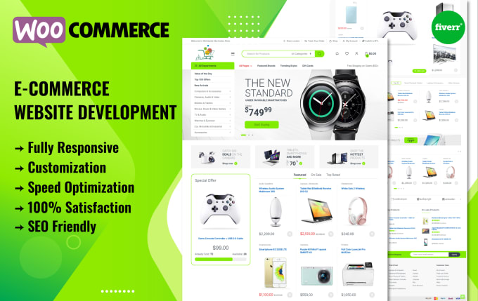 Gig Preview - Develop a modern ecommerce wordpress website or online store