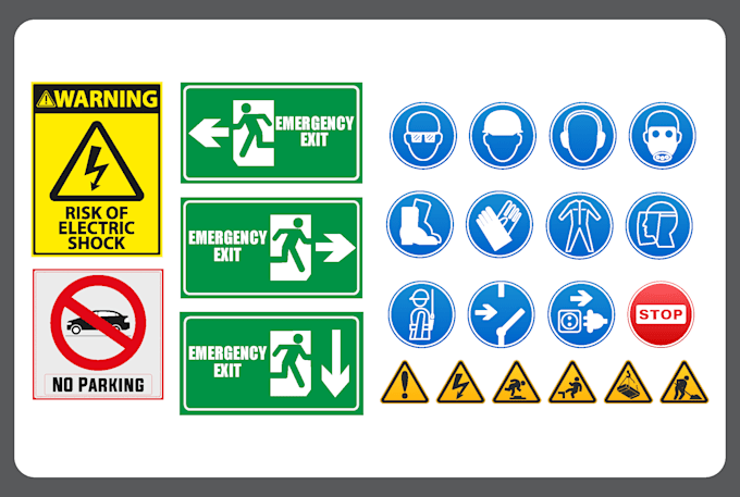 Gig Preview - Create any types of industrial safety sign