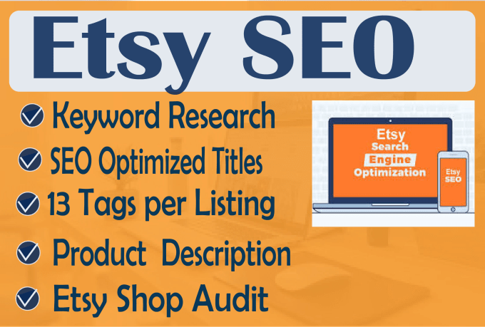 Gig Preview - Write etsy SEO optimized titles and tags for top etsy listings rank