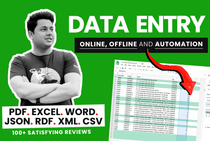 Gig Preview - Do data scraping data entry data extraction web scraping