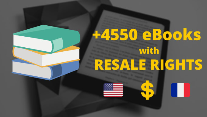 Gig Preview - Give you 4550 resellable ebooks with resale rights