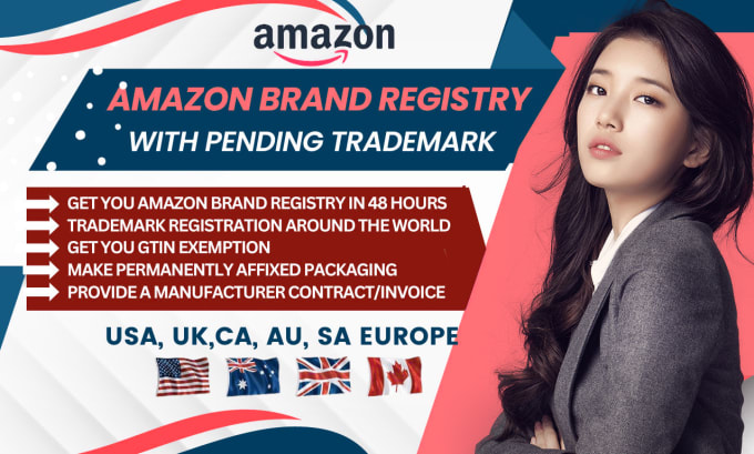 Gig Preview - Amazon brand registry with pending trademark