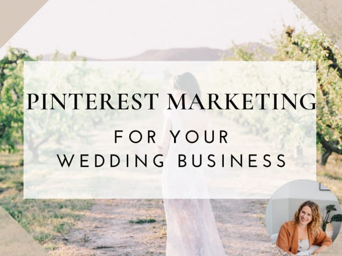 Gig Preview - One month pinterest management for your wedding business