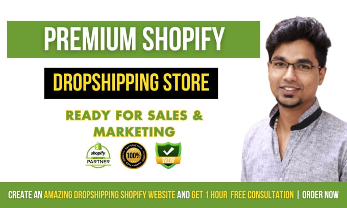 Gig Preview - Create a shopify ecommerce or dropshipping store