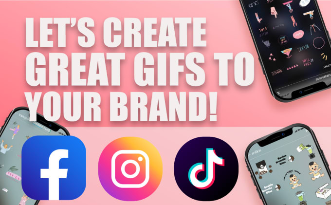 Gig Preview - Create custom animated gifs for your instagram stories, facebook and giphy