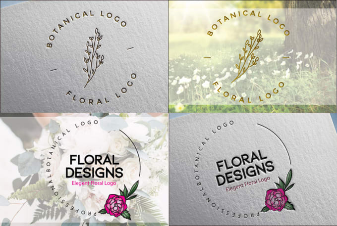 Gig Preview - Design hand drawn botanical boho logo and wedding initials