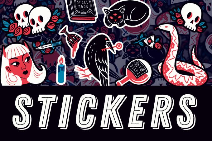 Gig Preview - Create sticker designs for telegram or for print