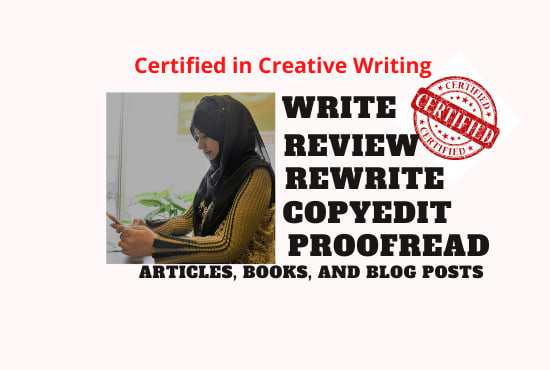 Gig Preview - Write, draft and review articles on business studies or web posts of every genre