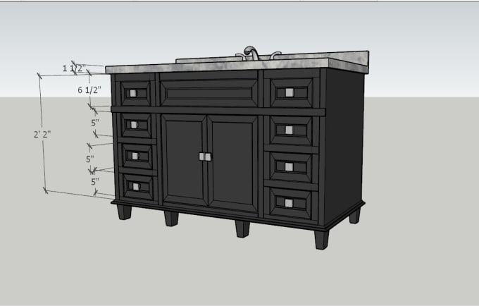 Gig Preview - Create furniture sketchup 3d models and interior renders