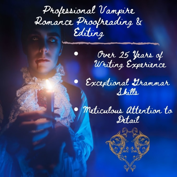 Gig Preview - Proofread and edit your vampire manuscript