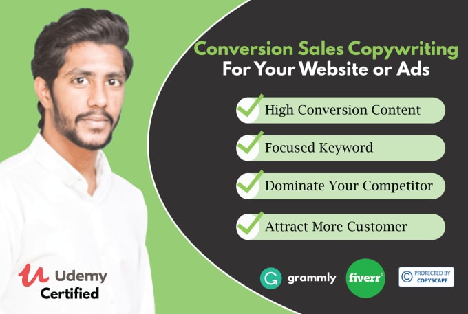 Gig Preview - Write conversion sales copywriting for your website or ads