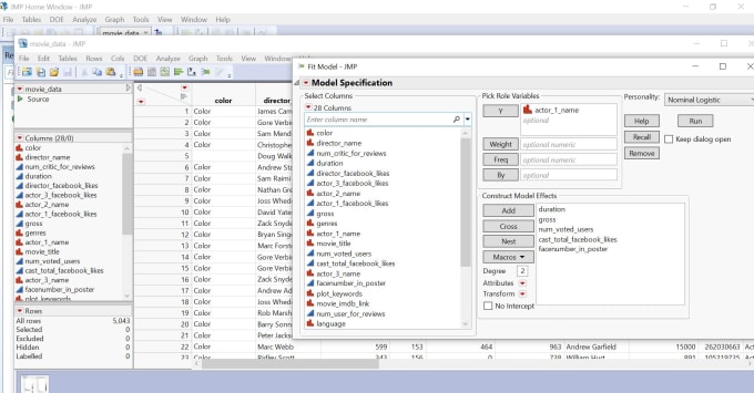 Gig Preview - Do data analytics using jmp