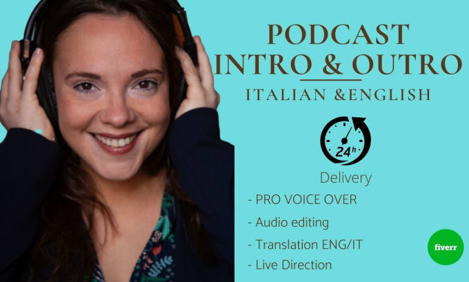 Gig Preview - Produce your italian podcast intro and outro in 24h