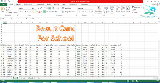 Gig Preview - Do microsoft excel formulas task in 24 hours