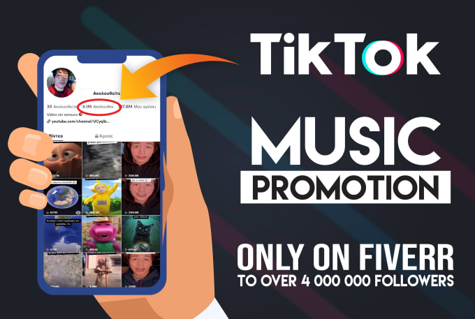 Gig Preview - Make tiktok music promotion to our large followers