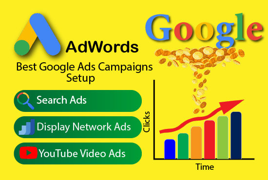 Gig Preview - Create best google ads search and display campaigns