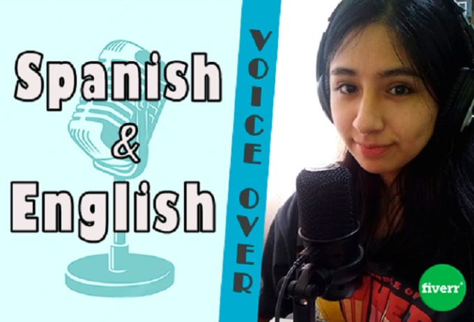 Gig Preview - Be your youthful female voice in spanish and english