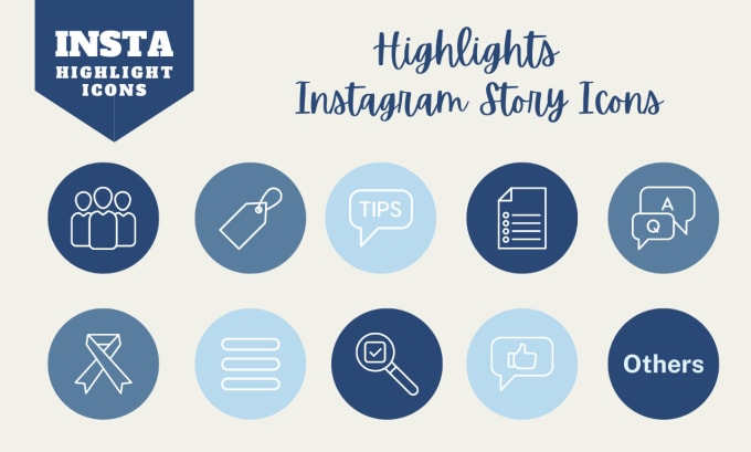 Gig Preview - Design instagram highlight icons on canva