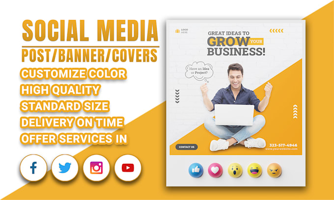 Bestseller - create facebook and instagram banner and post design