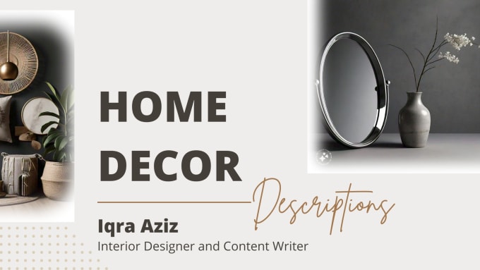 Gig Preview - Write a killer SEO sales copy for home decor products