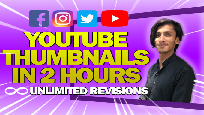 Gig Preview - Be your tumbnail maker for your youtube channel, thumbnail within 2hrs