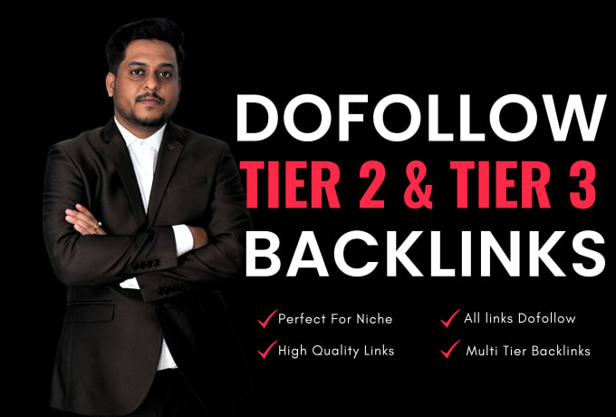 Gig Preview - Build tier 2 and tier 3 dofollow backlinks, SEO link building for google ranking