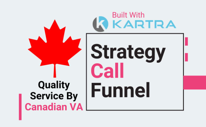 Gig Preview - Build automated kartra strategy call funnel with calendar to help find clients