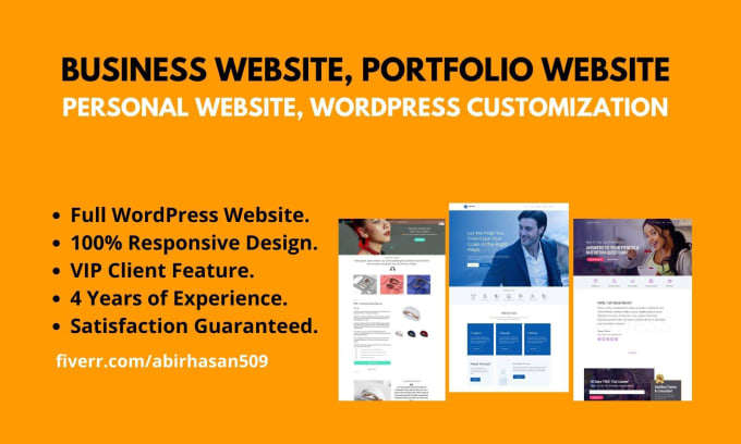 Gig Preview - Do business website,modern wordpress website by elementor