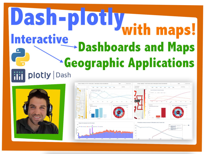 Gig Preview - Build an dash plotly with maps for you