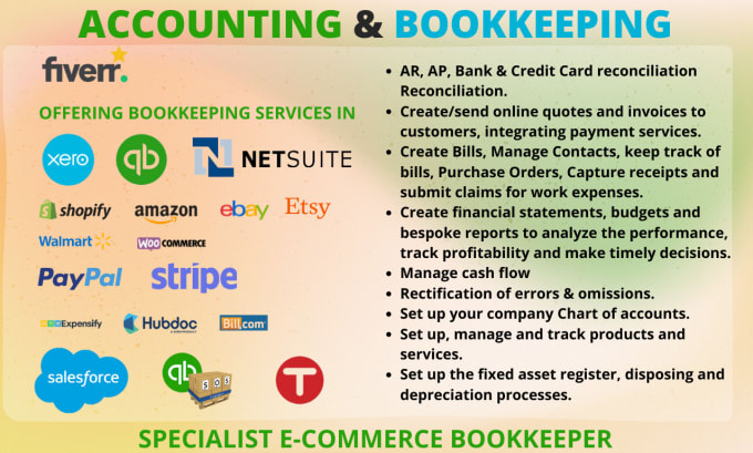 Gig Preview - Be your quickbooks xero bookkeeper