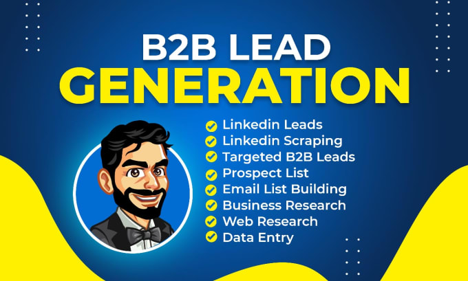 Gig Preview - Do targeted linkedin lead generation and business email finding