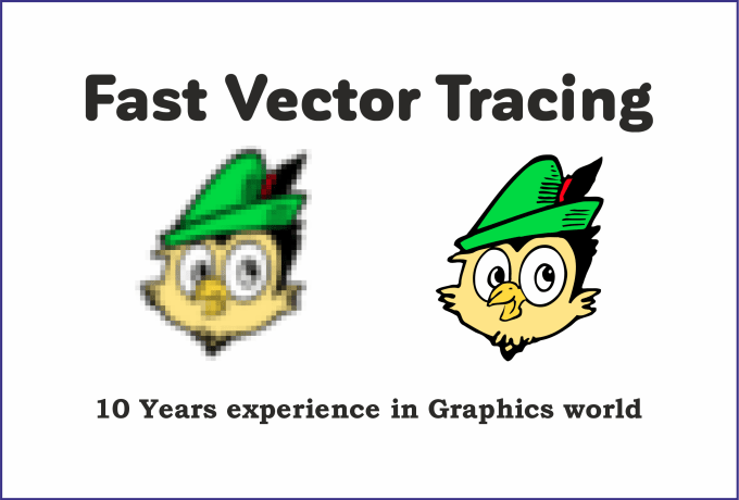 Gig Preview - Trace and vectorize your image within 2 hours