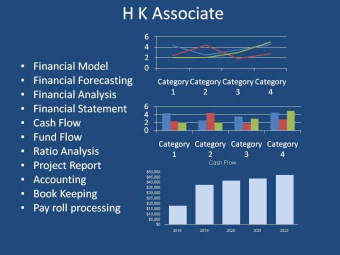 Gig Preview - Develop financial model, financial analysis,,forecasting and budgeting