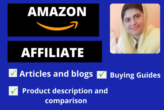 Gig Preview - Do amazon affiliate articles and buying guide writing