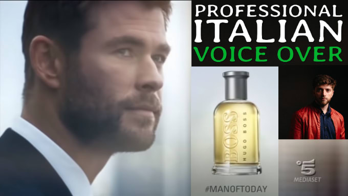 Gig Preview - Record your english male voice over with an italian accent