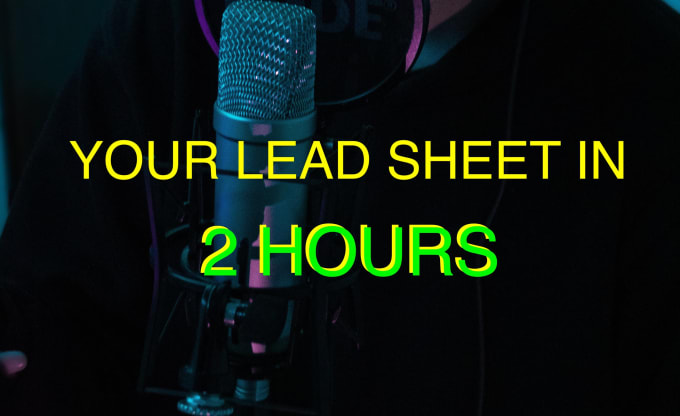 Gig Preview - Make a lead sheet or chord chart from your song