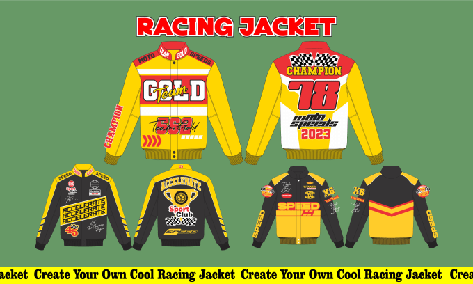 Gig Preview - Create design custom clothing with racing team style