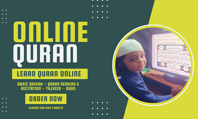 Gig Preview - Be your online quran teacher and quran tutor with tajwid