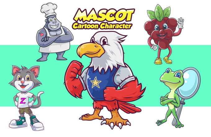 Gig Preview - Create character, mascot, or cartoon logo