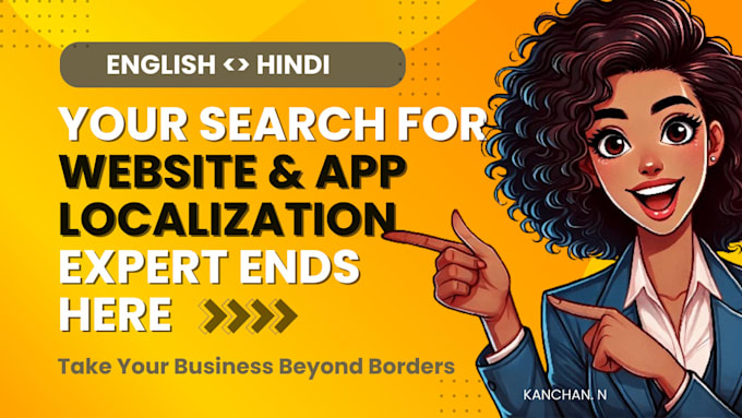 Gig Preview - Do accurate games, websites and app localization in hindi