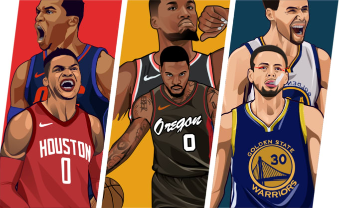 Gig Preview - Draw sports players into awesome cartoon portrait