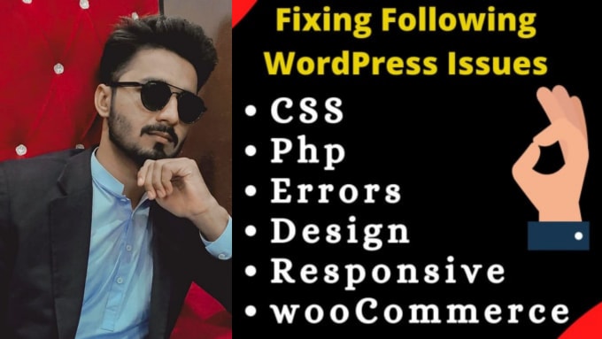 Gig Preview - Fix wordpress, woocommerce, CSS errors, design, and responsive issues