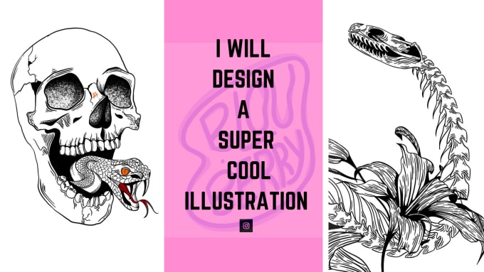 Bestseller - design a super cool illustration or custom tattoo